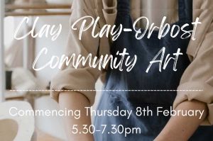 Clay Play Community Art, Thursday 8th Feb at 5:30-7:30pm Orbost Tennis Club